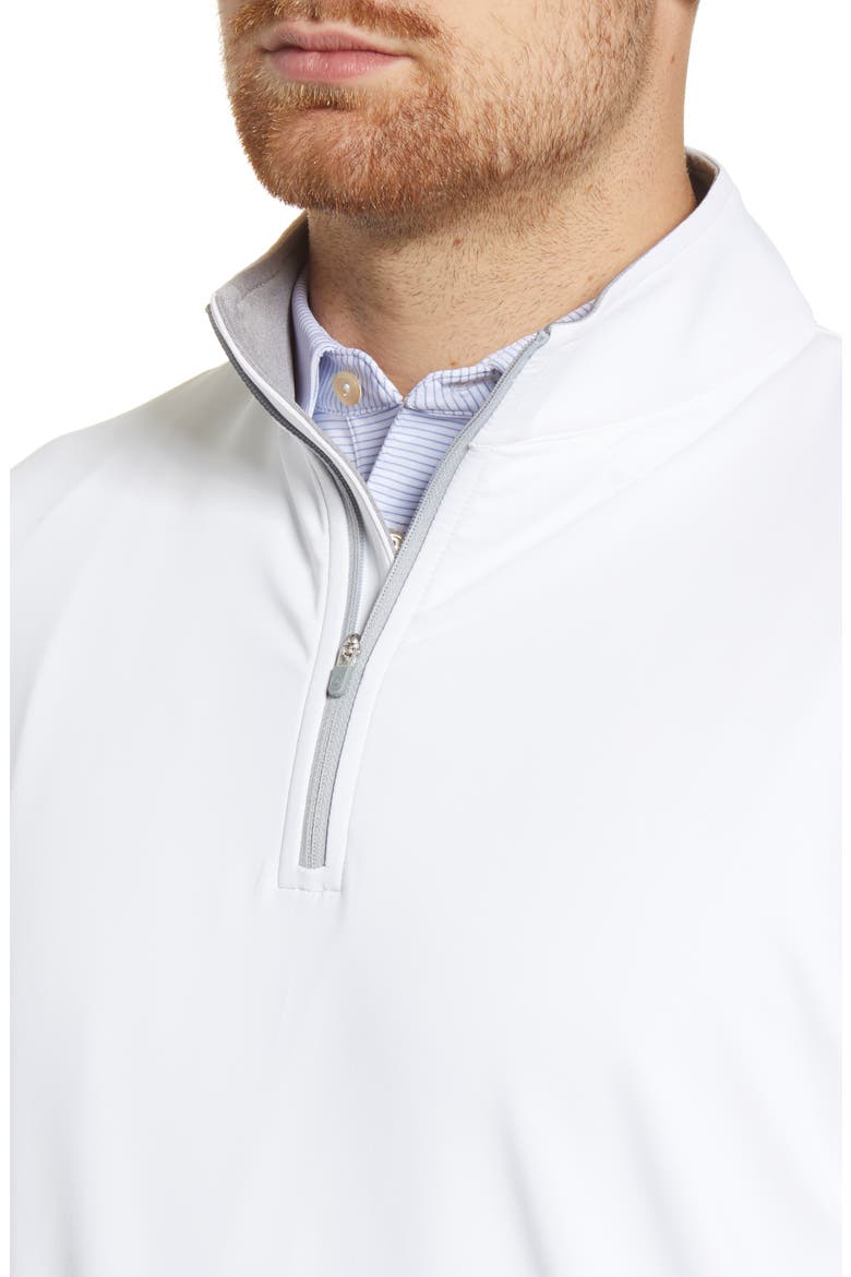 Perth Performance Quarter Zip Sweatshirt, Alternate, color, WHITE