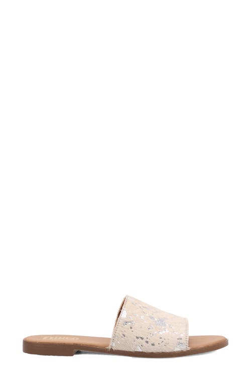 Dingo Moo Moo Genuine Calf Hair Slide Sandal