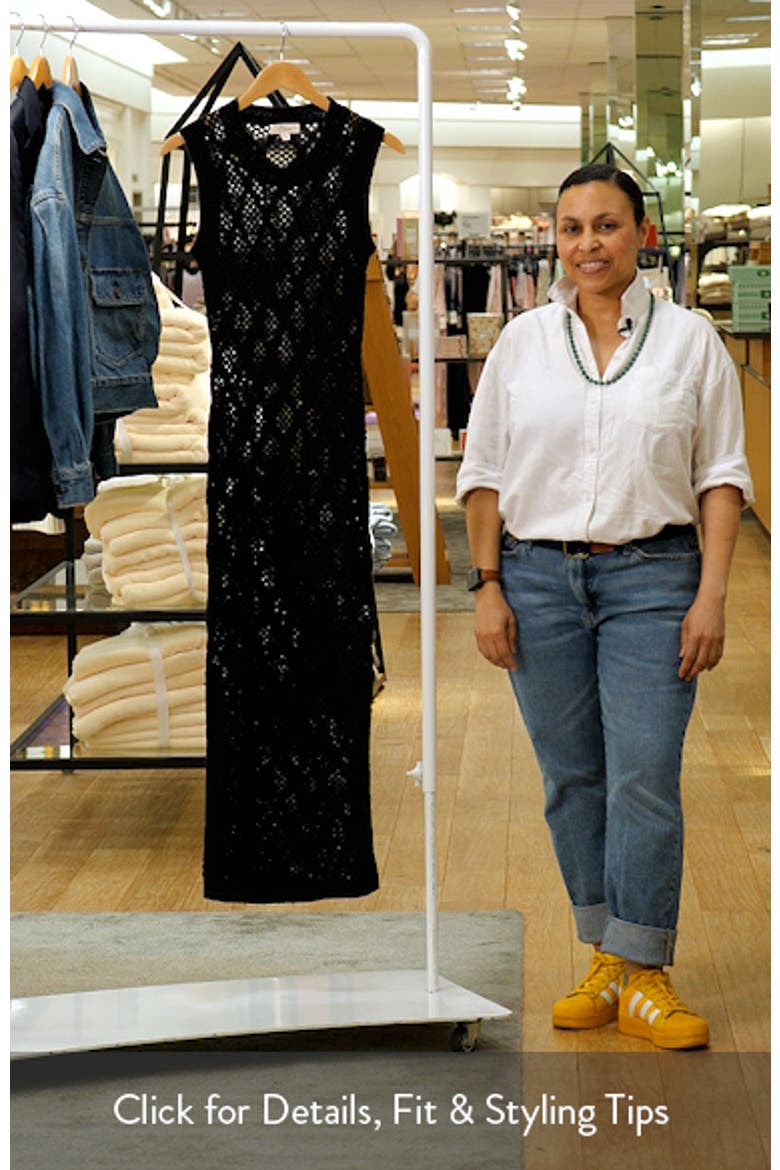 Open Stitch Ruffle Hem Cover-Up Maxi Dress video