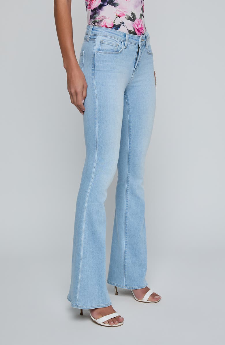 L'AGENCE Taney Sneaker Flare Jeans, Alternate, color, Normandie