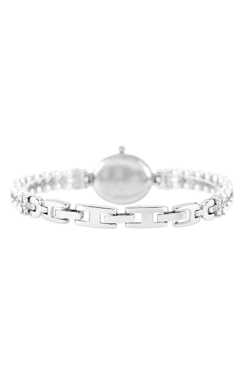 Danecraft Mother-of-Pearl Quartz Bracelet Watch, 25mm, Alternate, color, Silver