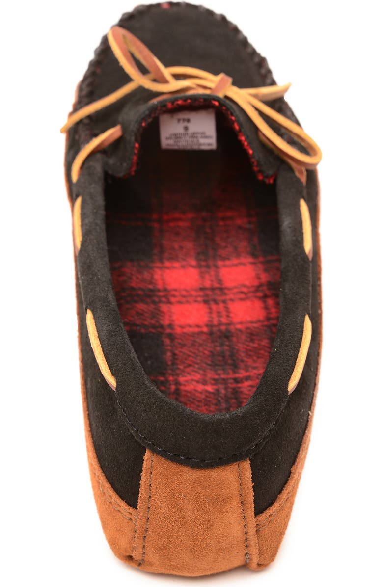 Minnetonka Fleece Lined Slipper, Alternate, color, Black