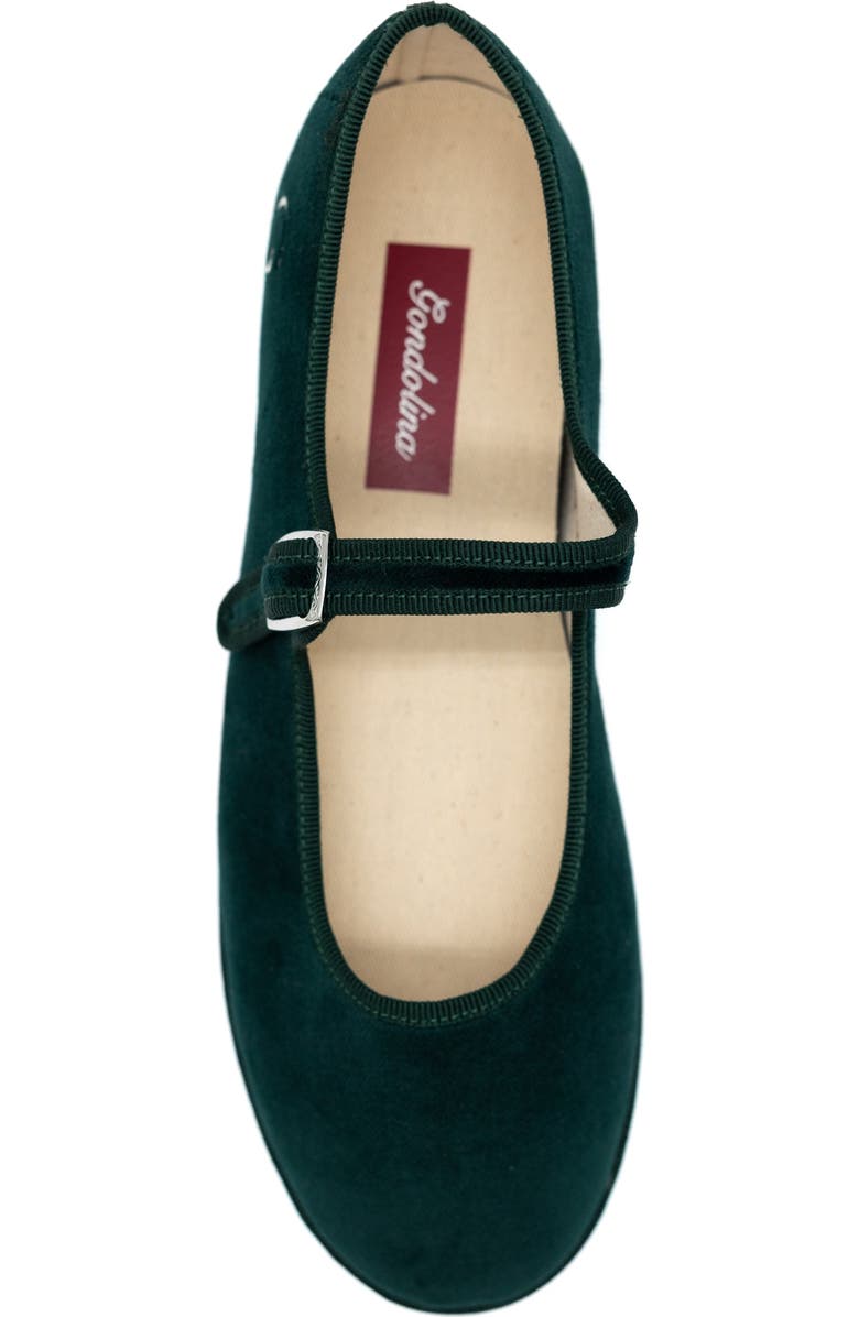 Gondolina Shoes Mary Jane Ballet Flats, Alternate, color, Vignole Dark Green