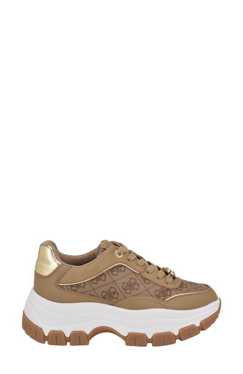 Guess Berrett Sneaker In Light Natural