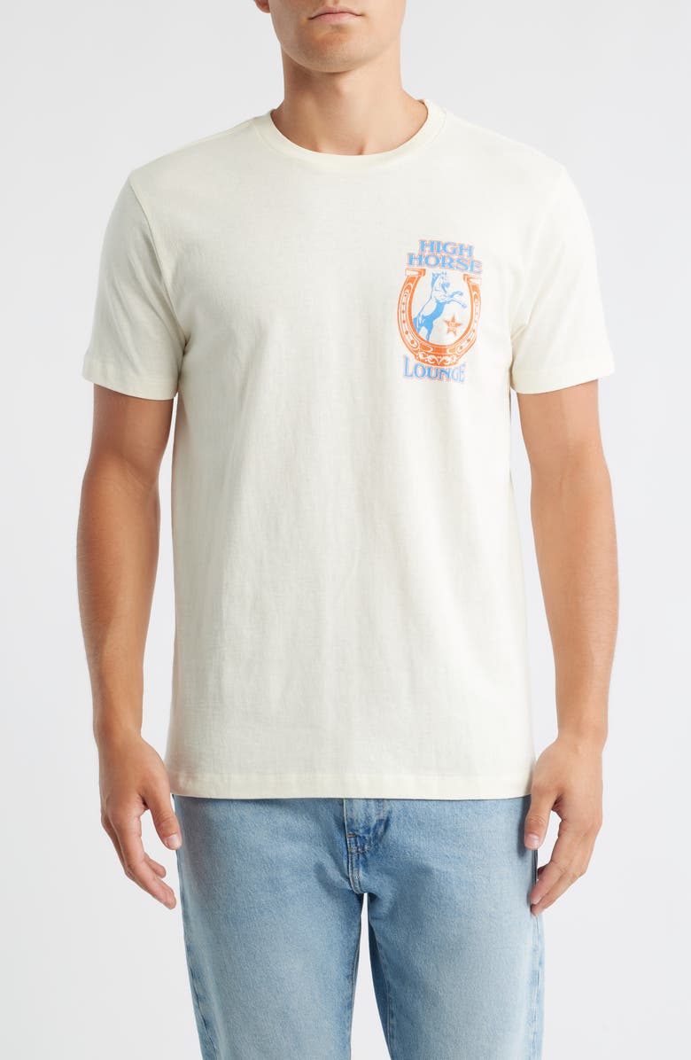 The Forecast Agency High Horse Graphic T-Shirt, Main, color, Cream