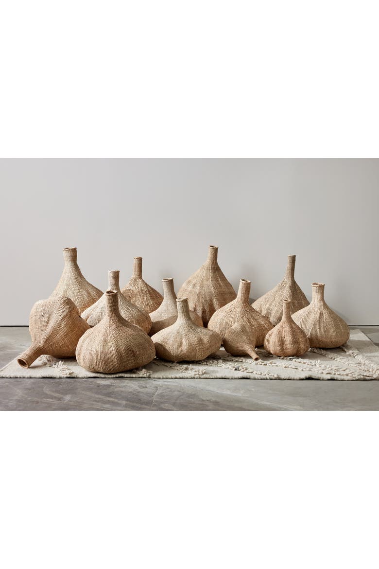 Long-Necked Ilala Garlic Gourd Basket, Alternate, color, Natural - Large