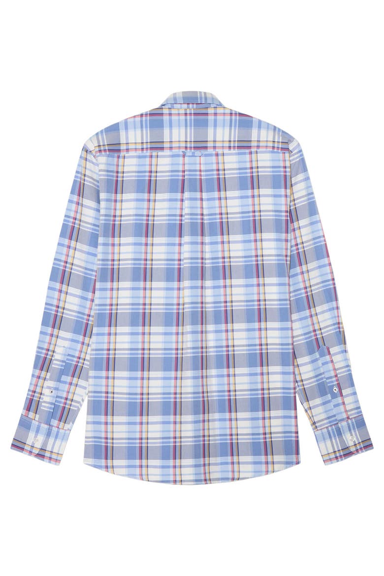 Harrison Button Down Multicolor Plaid Oxford Shirt, Alternate, color, Blue Multi