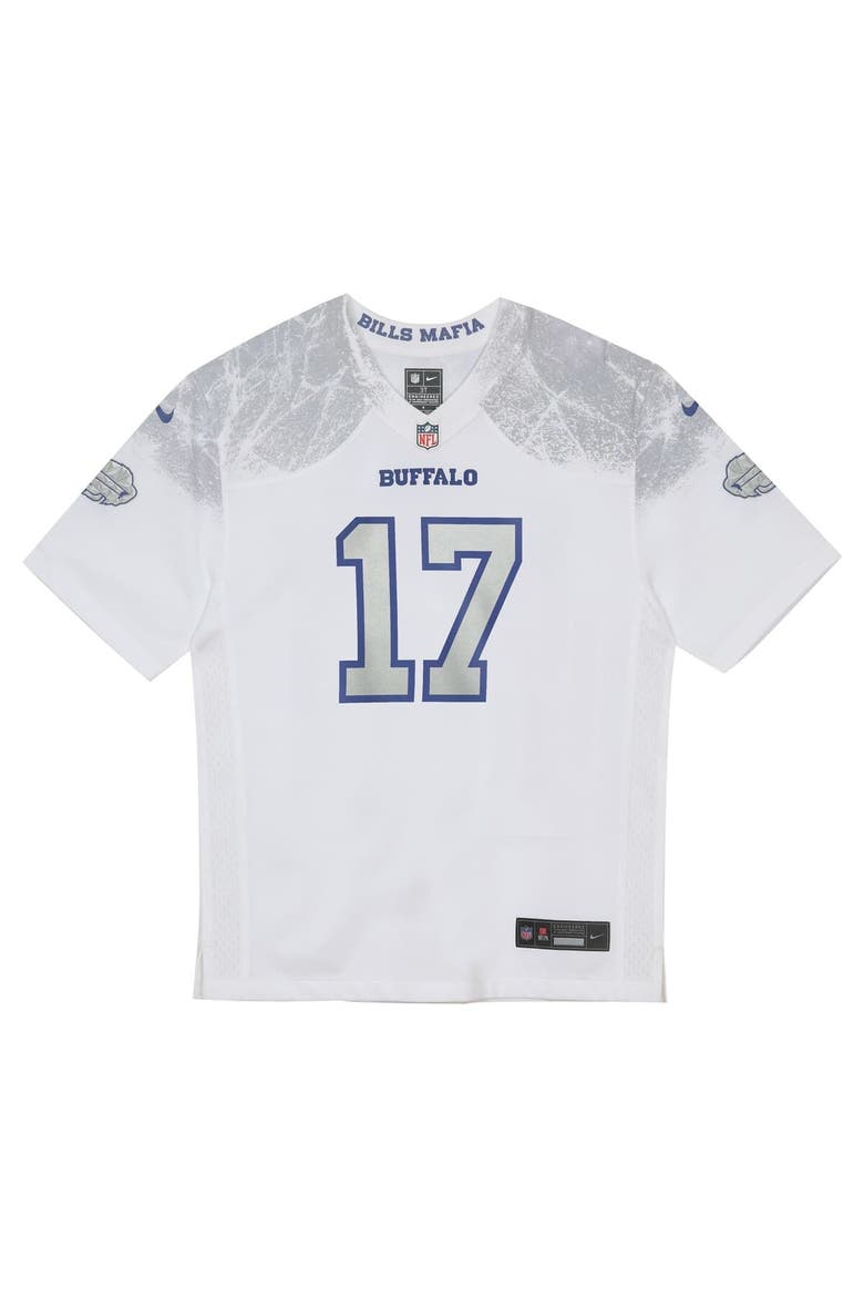 Preschool Nike Josh Allen White 2025 Rivalries Collection Game Jersey, Alternate, color, White