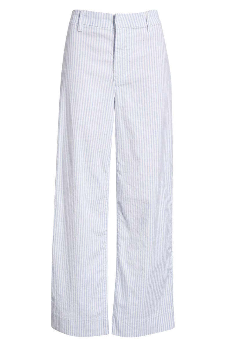 Frank & Eileen Wexford Wide Leg Pants, Alternate, color, Blue White Stripe
