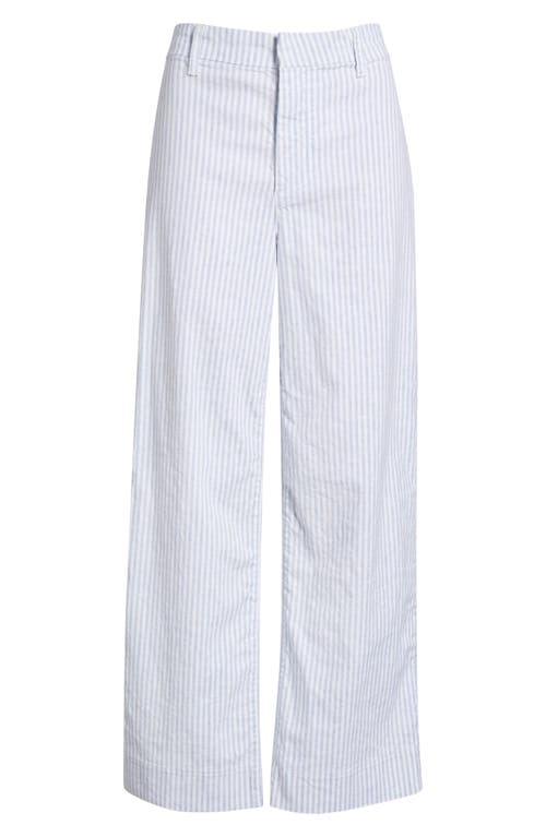 Frank & Eileen Wexford Wide Leg Pants In Blue White Stripe