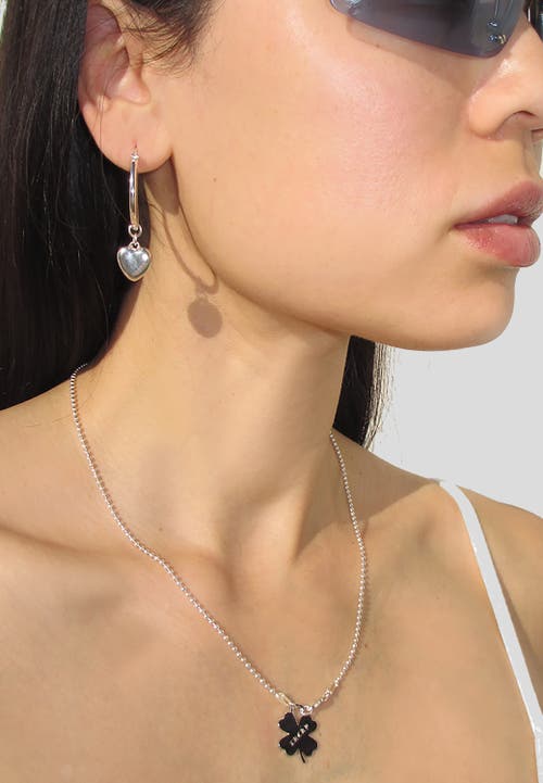 Rimor Jewelry Lucky Clover Chain Necklace In Silver