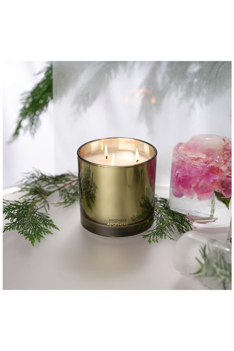 Black Cypress Three-Wick Scented Candle (Limited Edition), Alternate, color, MEDIUM GREEN