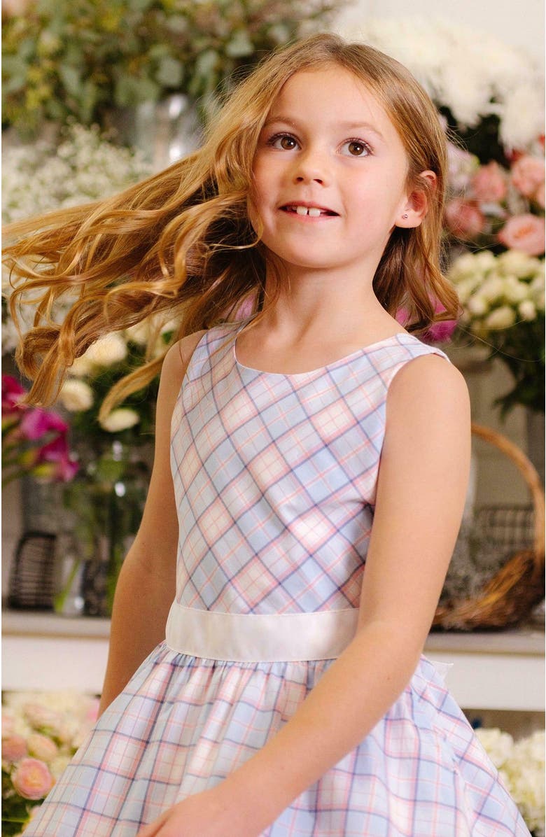 Hope & Henry Girls' Organic Cross Back Party Dress, Kids, Alternate, color, 