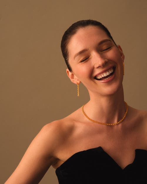 Katie Loxton Grecian Waterproof Gold Link Necklace In Gold