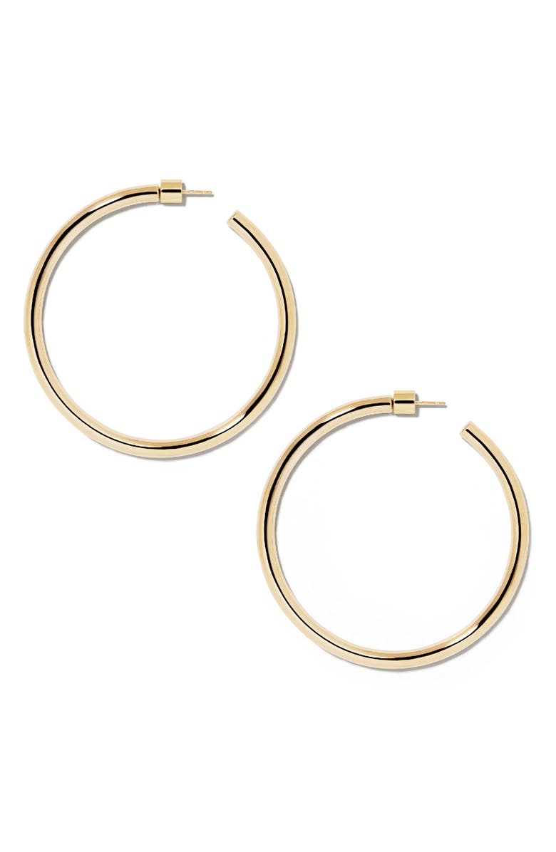 Jennifer Fisher Lilly Hoops, 2-Inch, Main, color, Gold