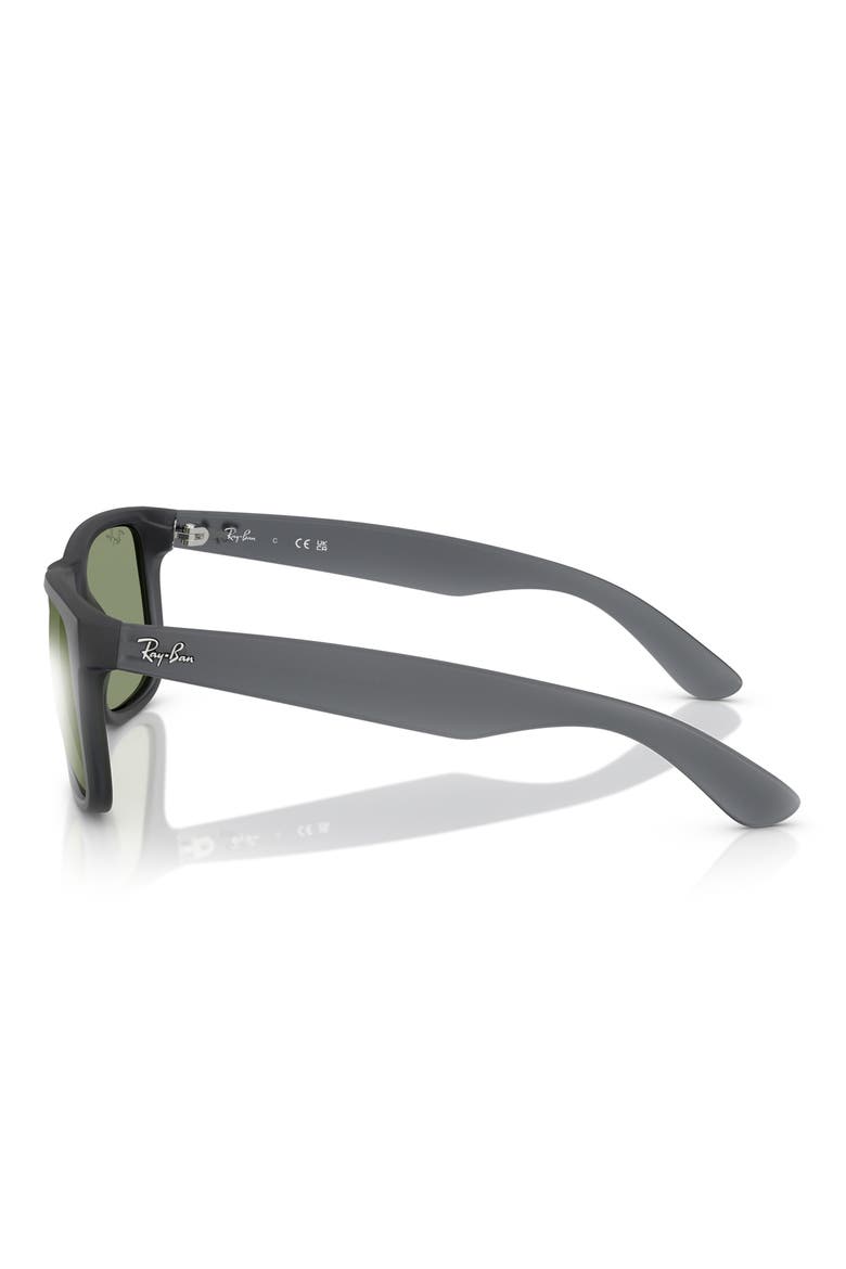 Justin 51mm Square Sunglasses, Alternate, color, OPAL GREY / GREEN