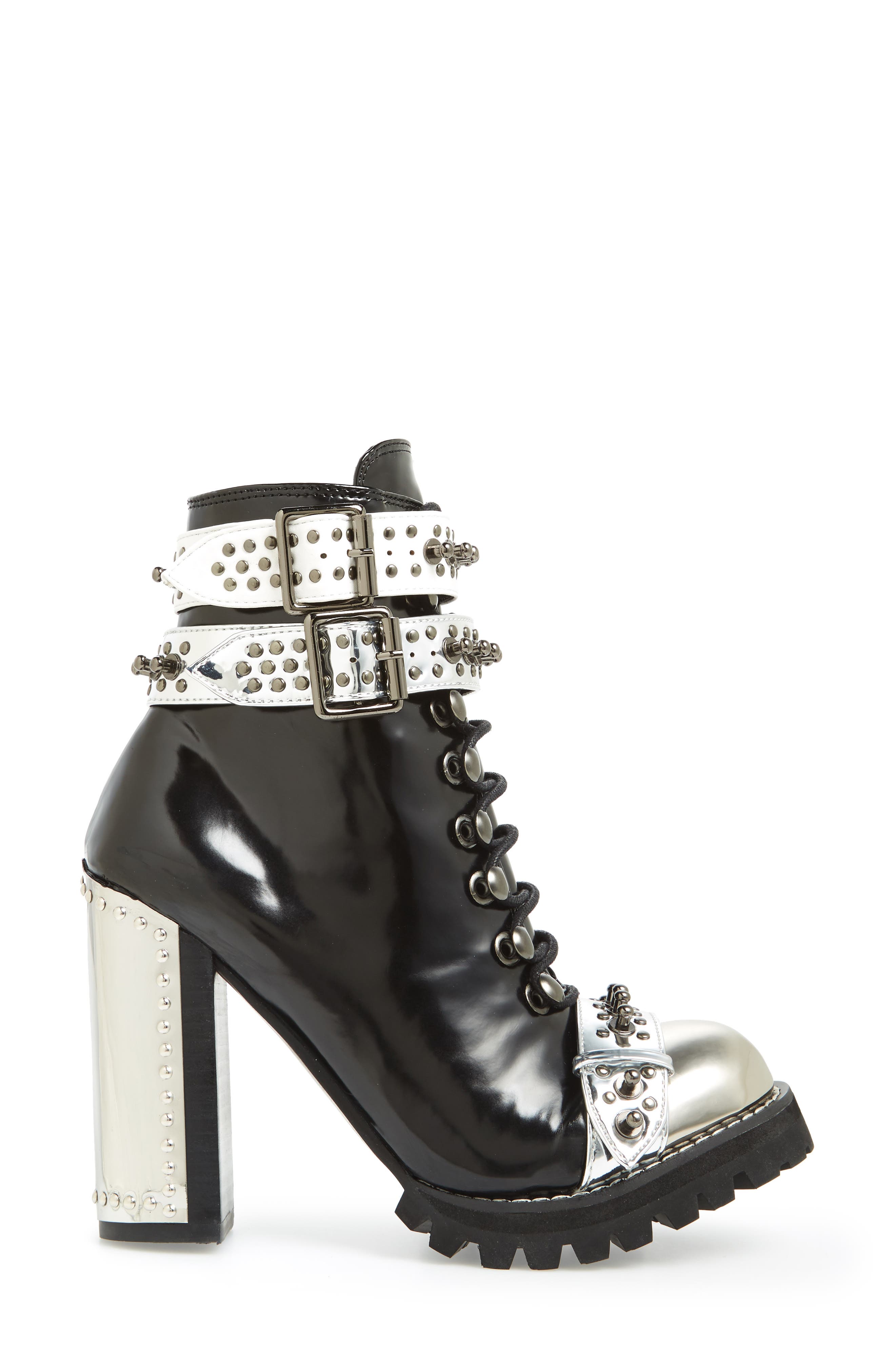 Jeffrey Campbell Scorpius Armored Lug Boot, Alternate, color, 