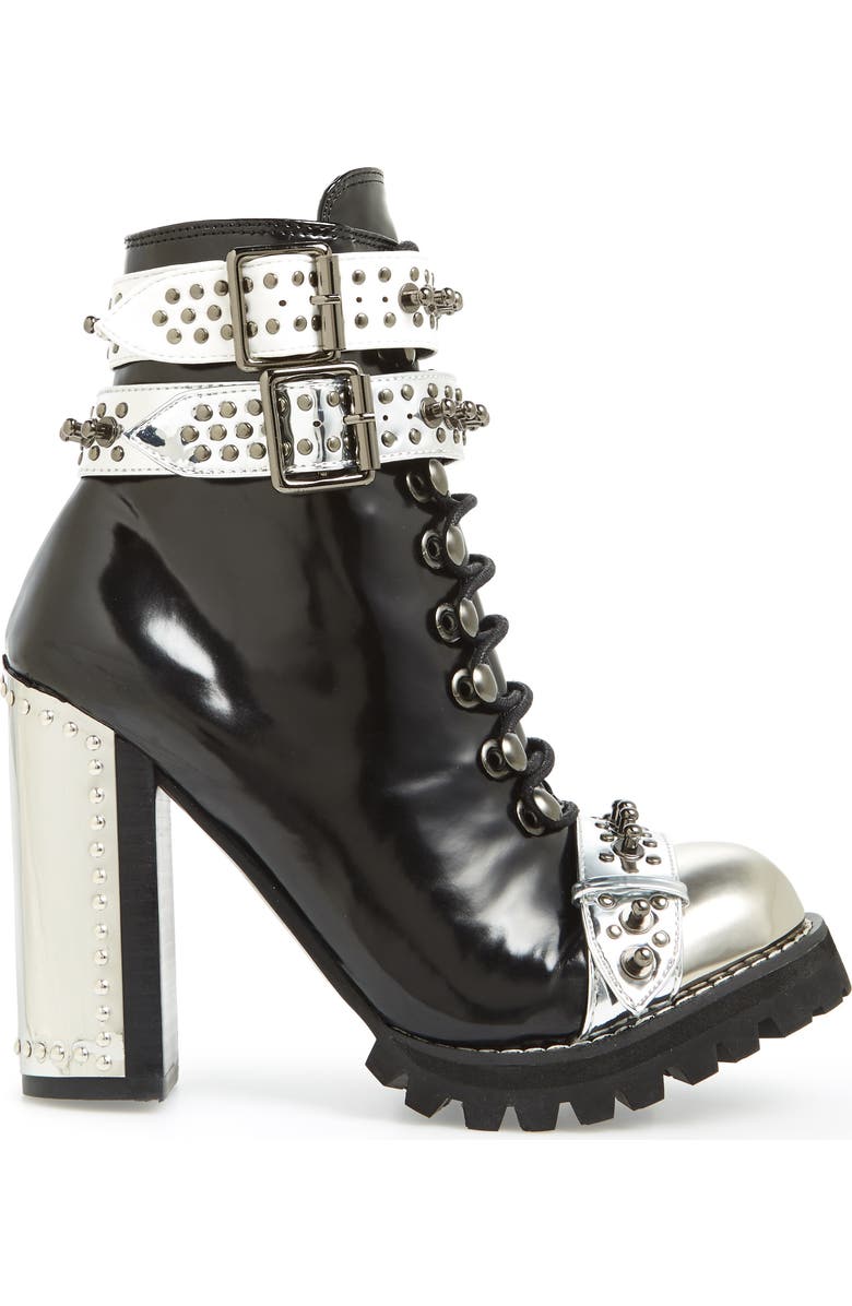 Jeffrey Campbell Scorpius Armored Lug Boot, Alternate, color,