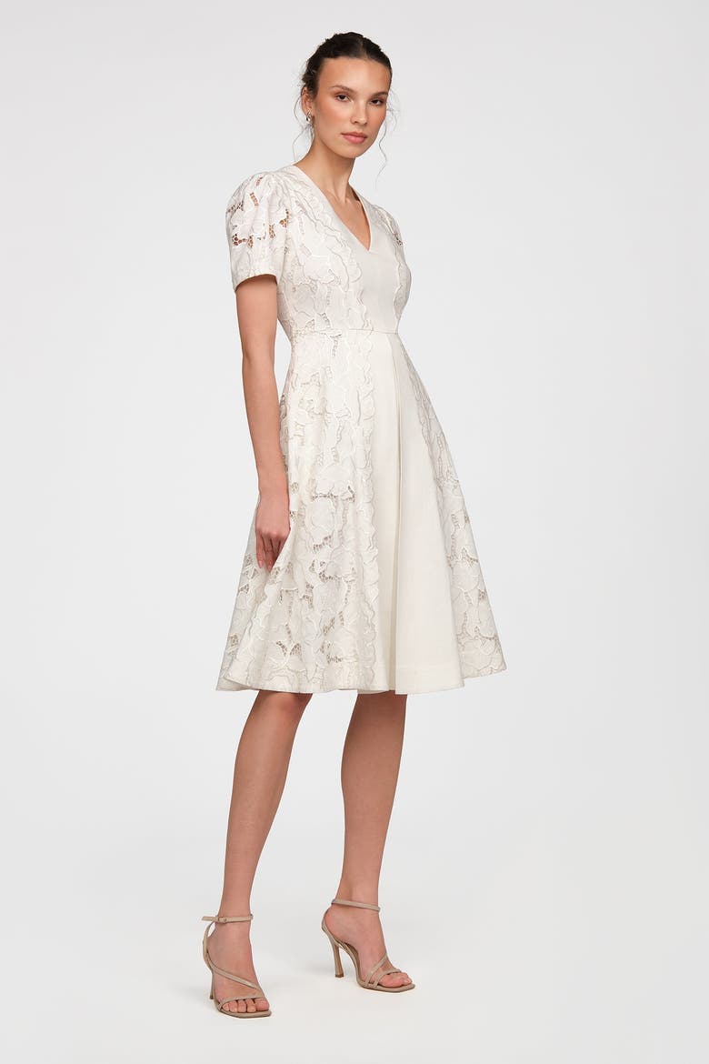 Amal Linen Dress, Alternate, color, White