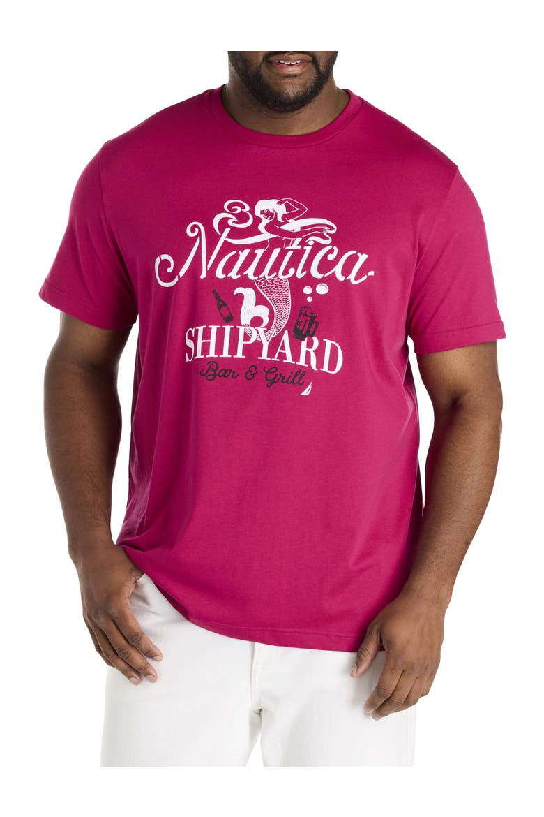 Big & Tall Shipyard Graphic Tee, Main, color, DEEPFUSCHI
