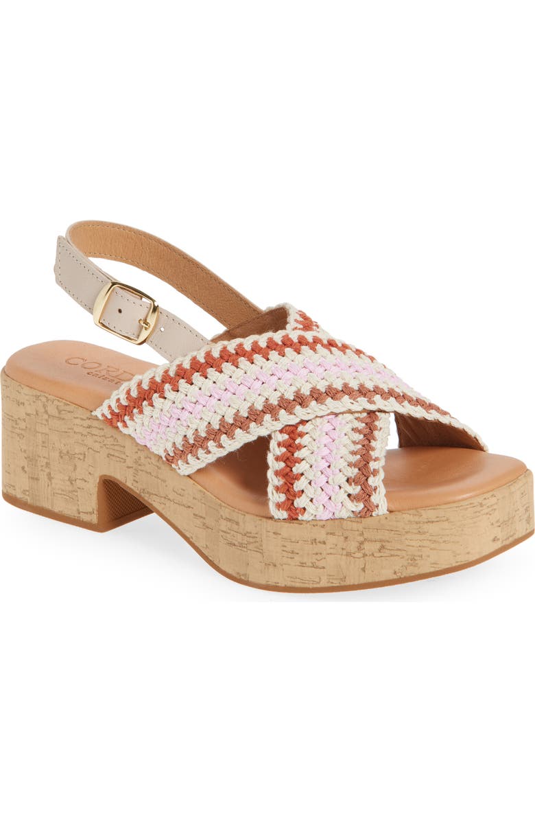 Cordani Malin Platform Sandal, Main, color, Multi Crochet