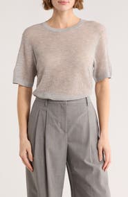 TWP Cashmere Pointelle Knit T-Shirt