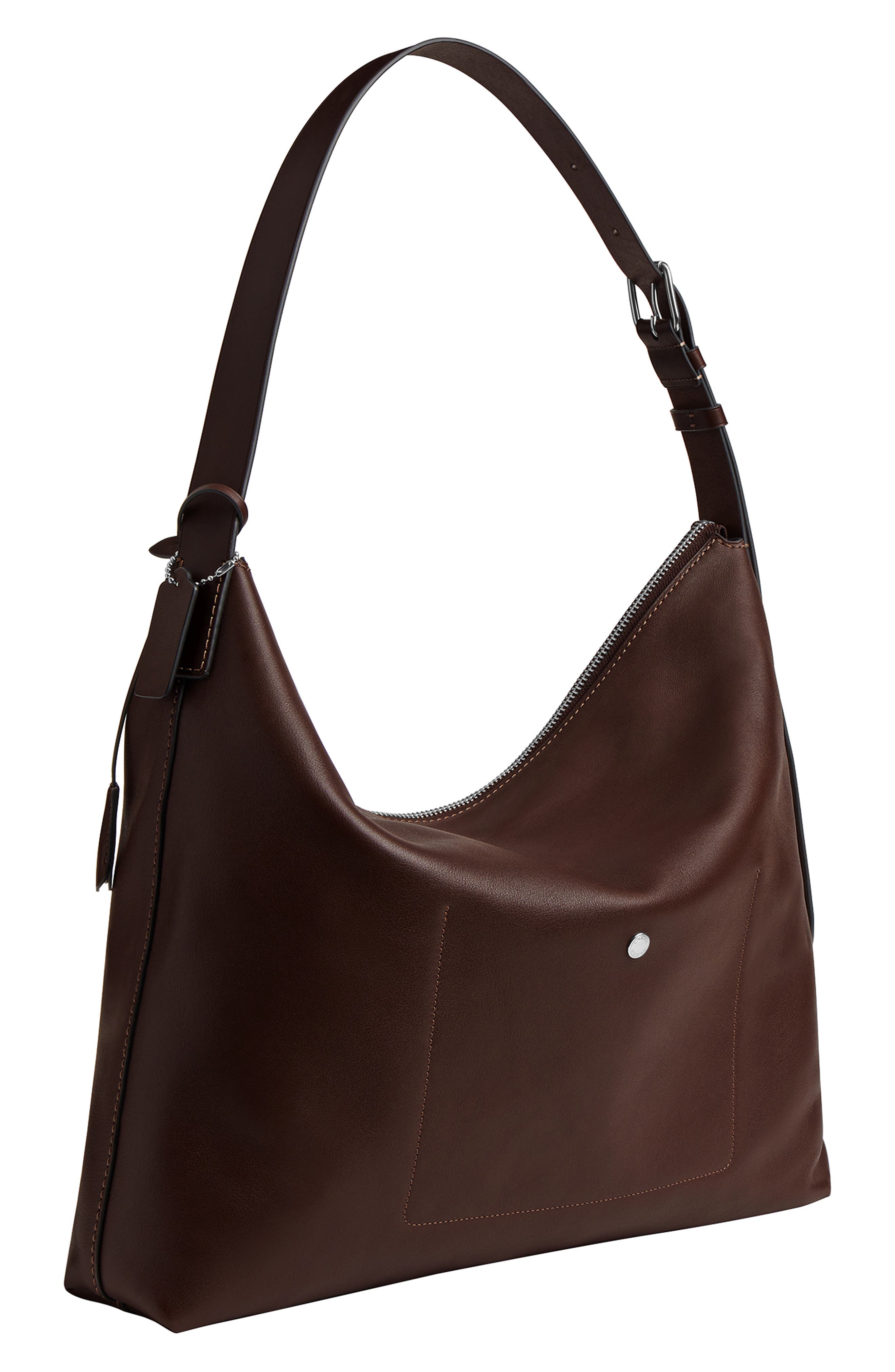 COACH Mott Leather Messenger Bag, Alternate, color, Maple