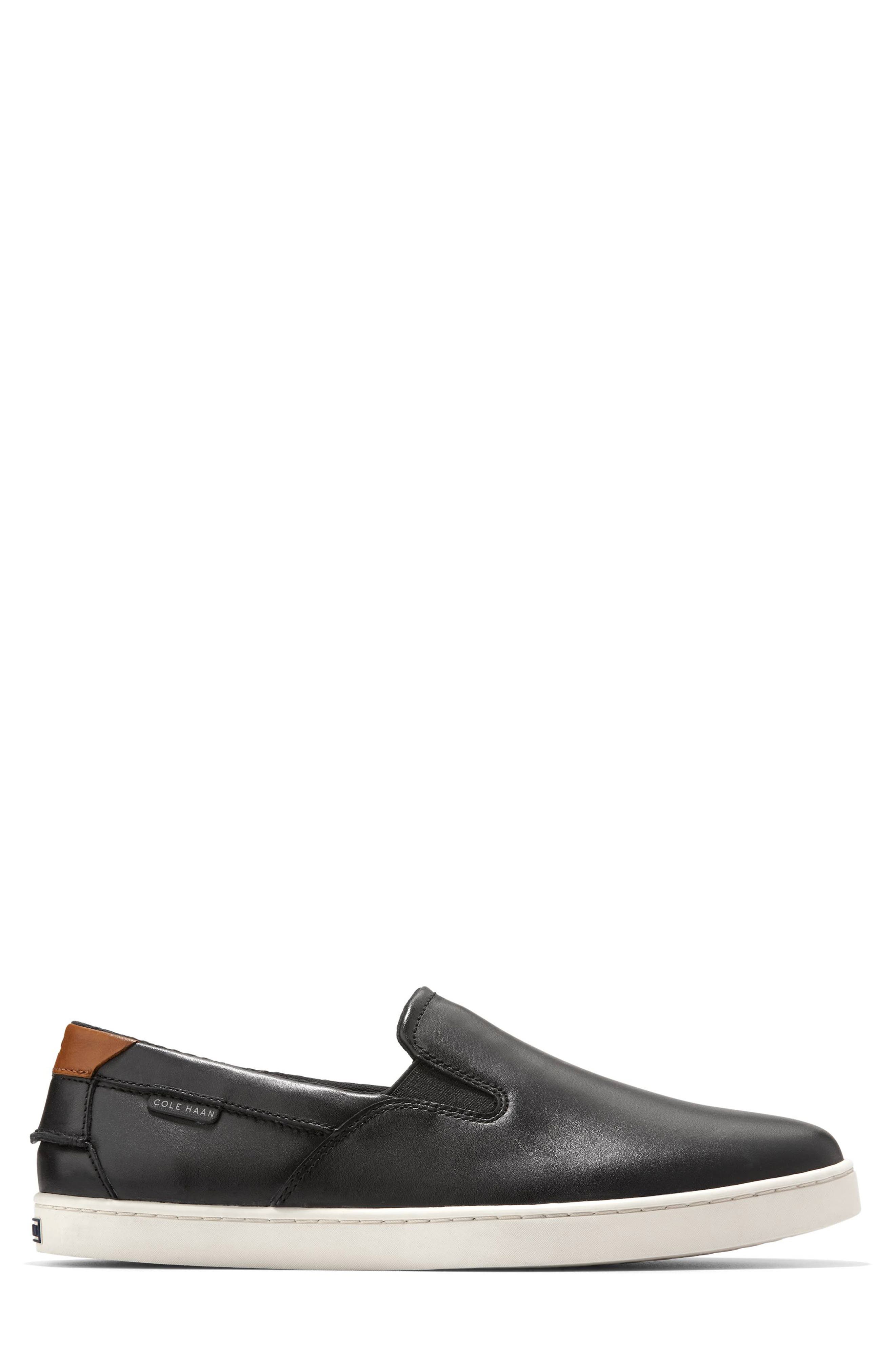 Cole Haan Nantucket Slip-On Sneaker, Alternate, color, Black/Ivory
