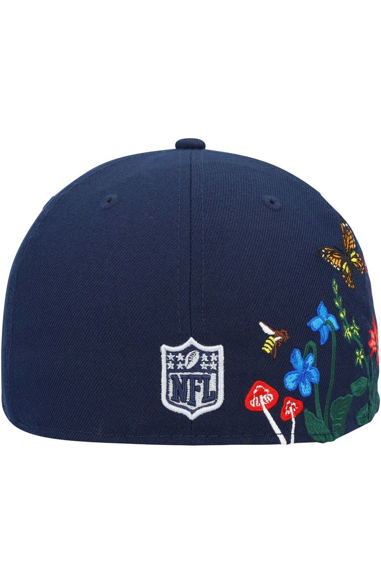 New Era Men's New Era Navy Dallas Cowboys Blooming 59FIFTY Fitted Hat, Alternate, color,