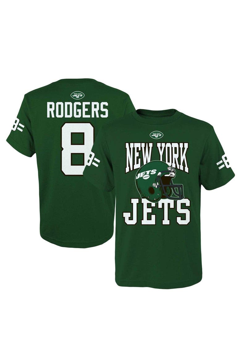 Youth Aaron Rodgers Green New York Jets Helmet T-Shirt, Main, color, Green
