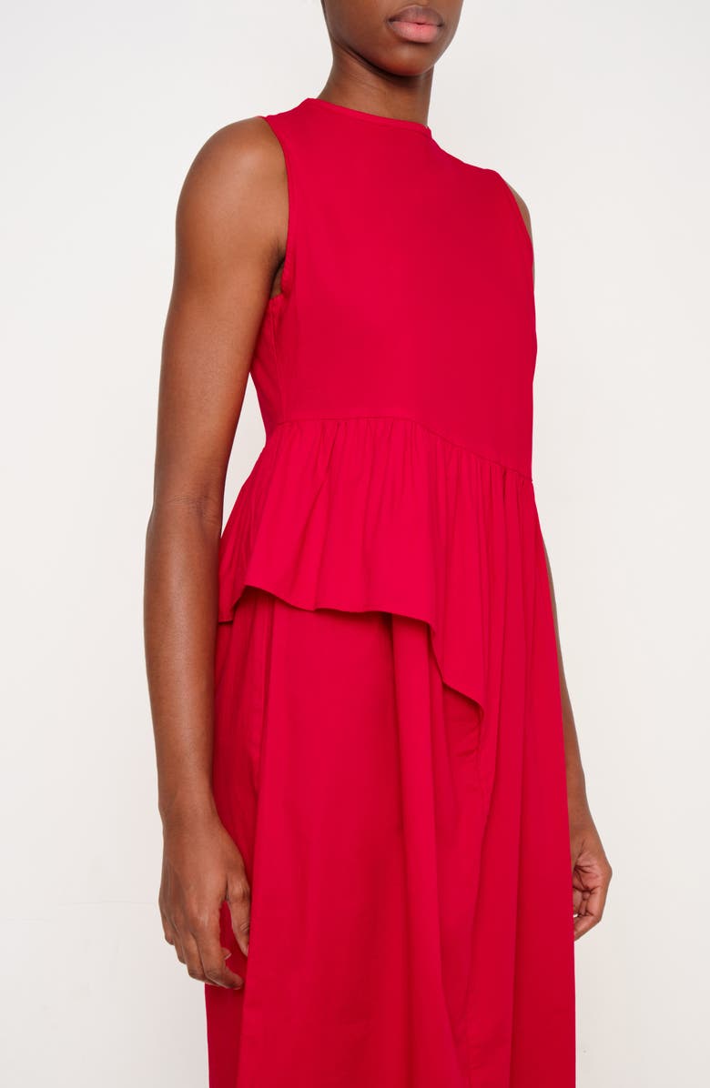 The Lulo Project The Bloodline Ruffle Sleeveless Midi Dress, Alternate, color, Red 09
