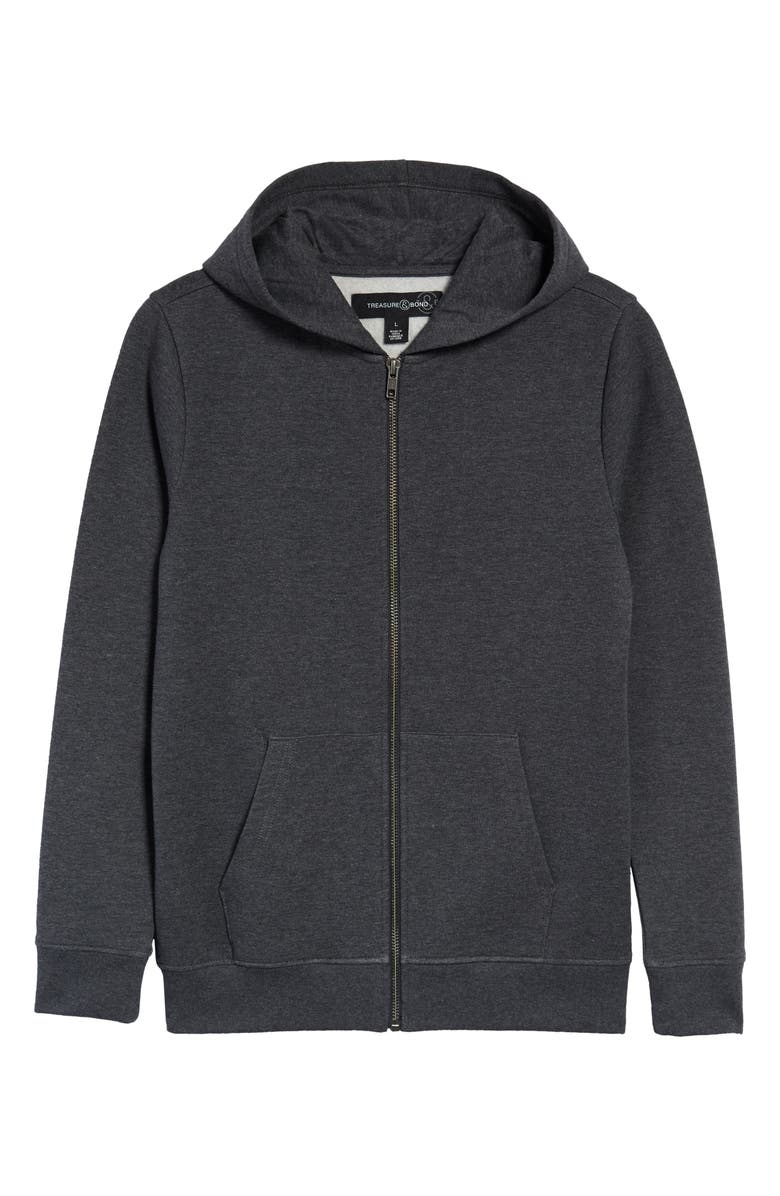 Treasure & Bond Kids' Full Zip Hoodie, Main, color,