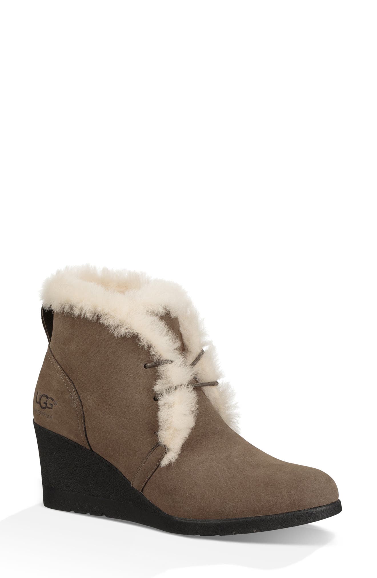 UGG<sup>®</sup> Jeovana Waterproof Genuine Shearling Lined Boot, Main, color, 