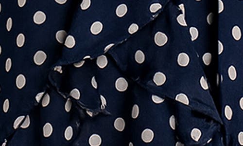 Zunie Kids' Chiffon Faux Wrap Dress In Blue