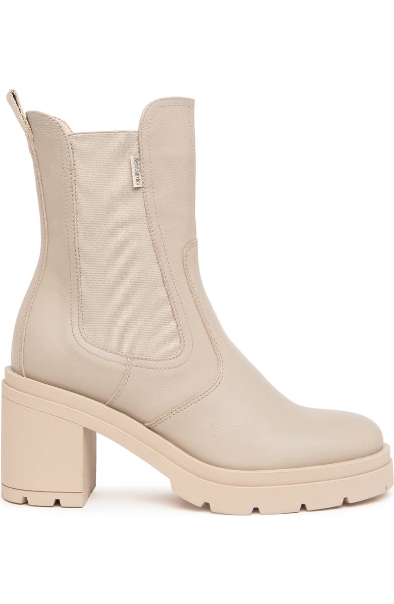 NeroGiardini Lug Sole Chelsea Boot, Alternate, color, Beige/ Khaki