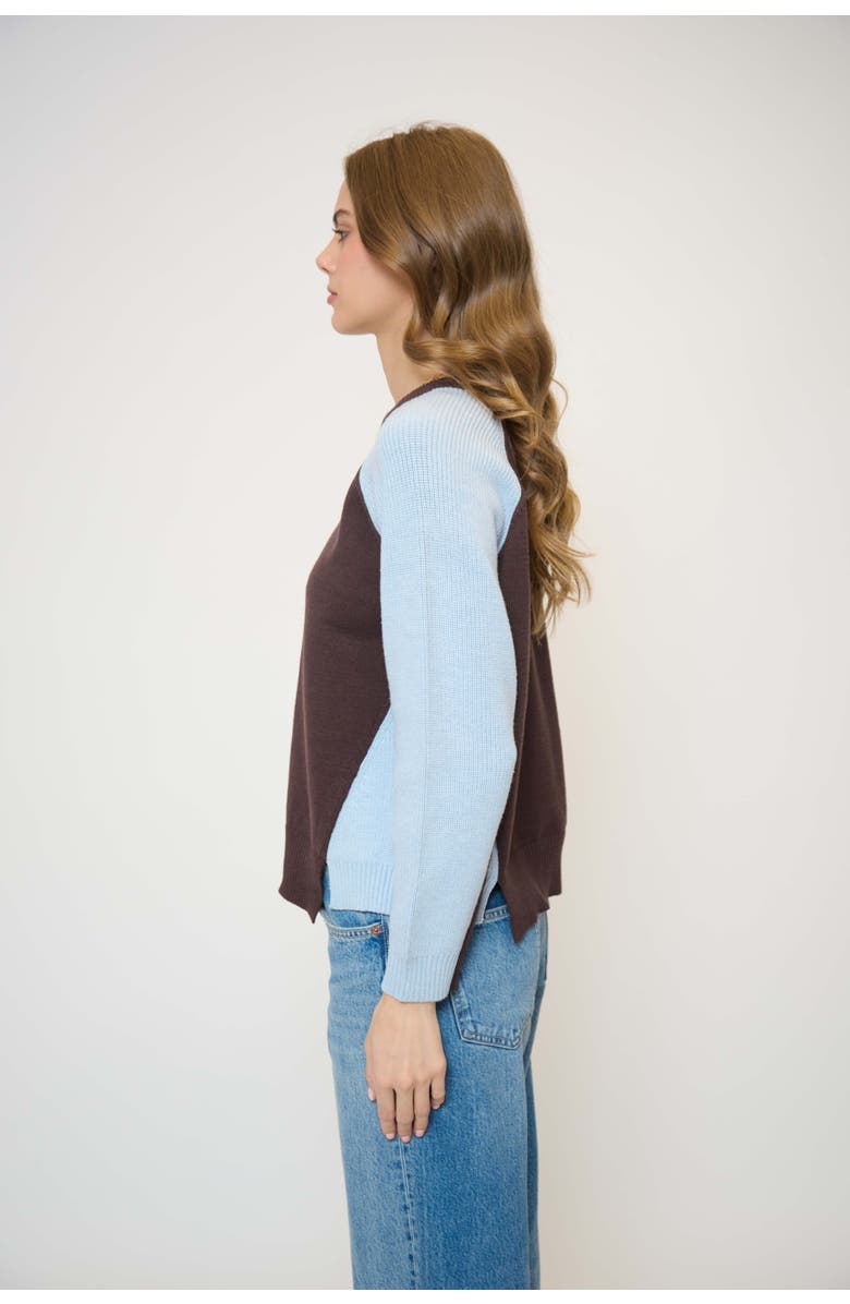 Central Park West Parker Color Blocked Pullover, Alternate, color, Multi