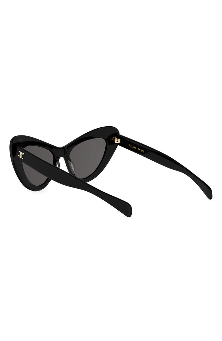 CELINE Triomphe 55mm Cat-Eye Sunglasses, Alternate, color, 