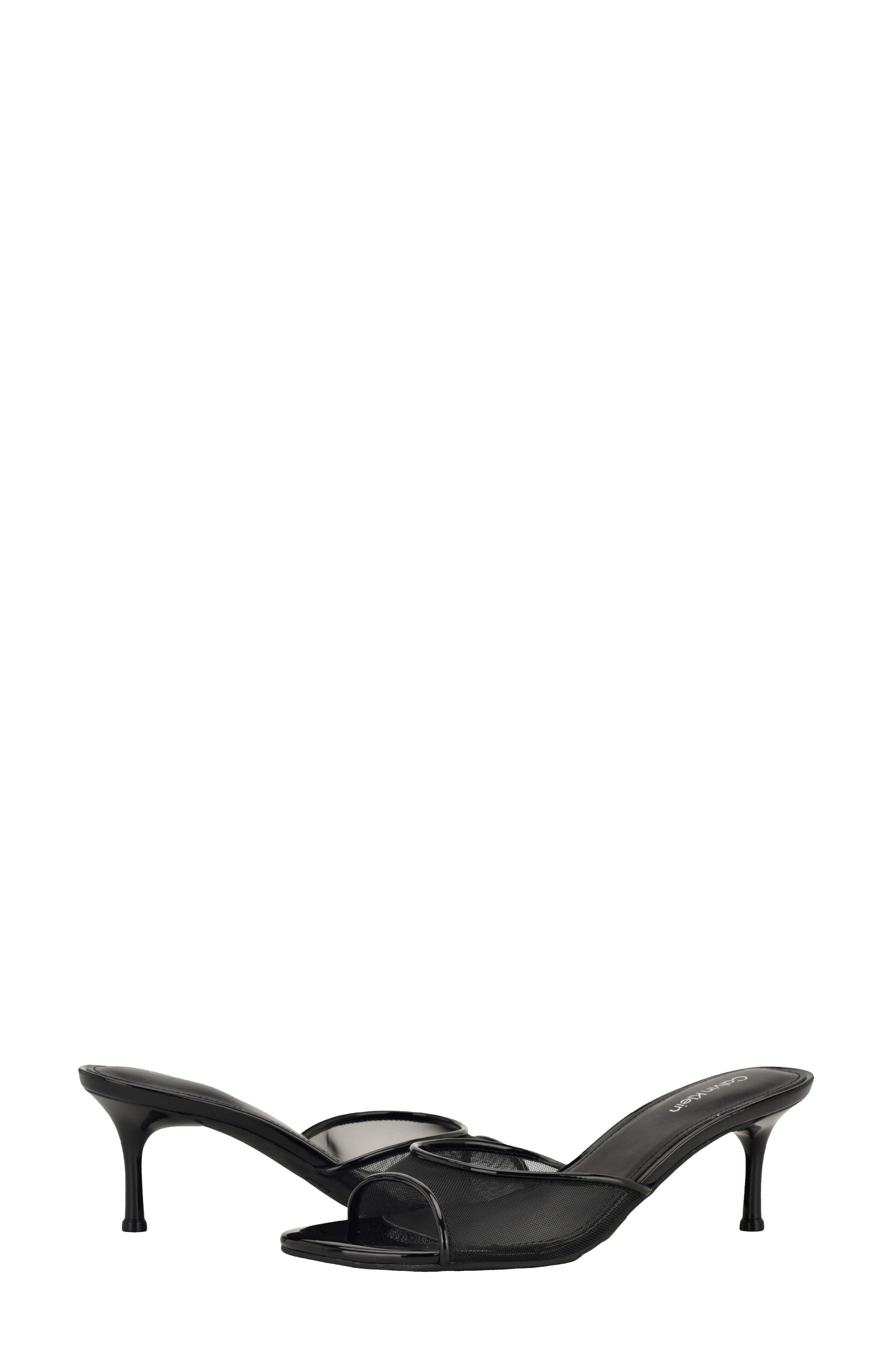 Calvin Klein Vixie Slide Sandal, Alternate, color, Blackfalse