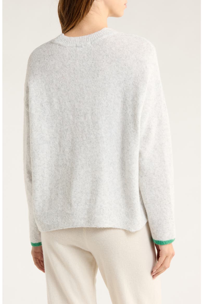 Oversize Lounge Sweater, Alternate, color, HEATHER CLOUD