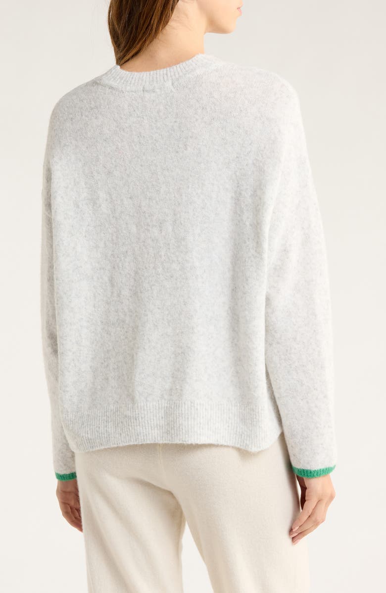 PJ Salvage Oversize Lounge Sweater, Alternate, color, Heather Cloud