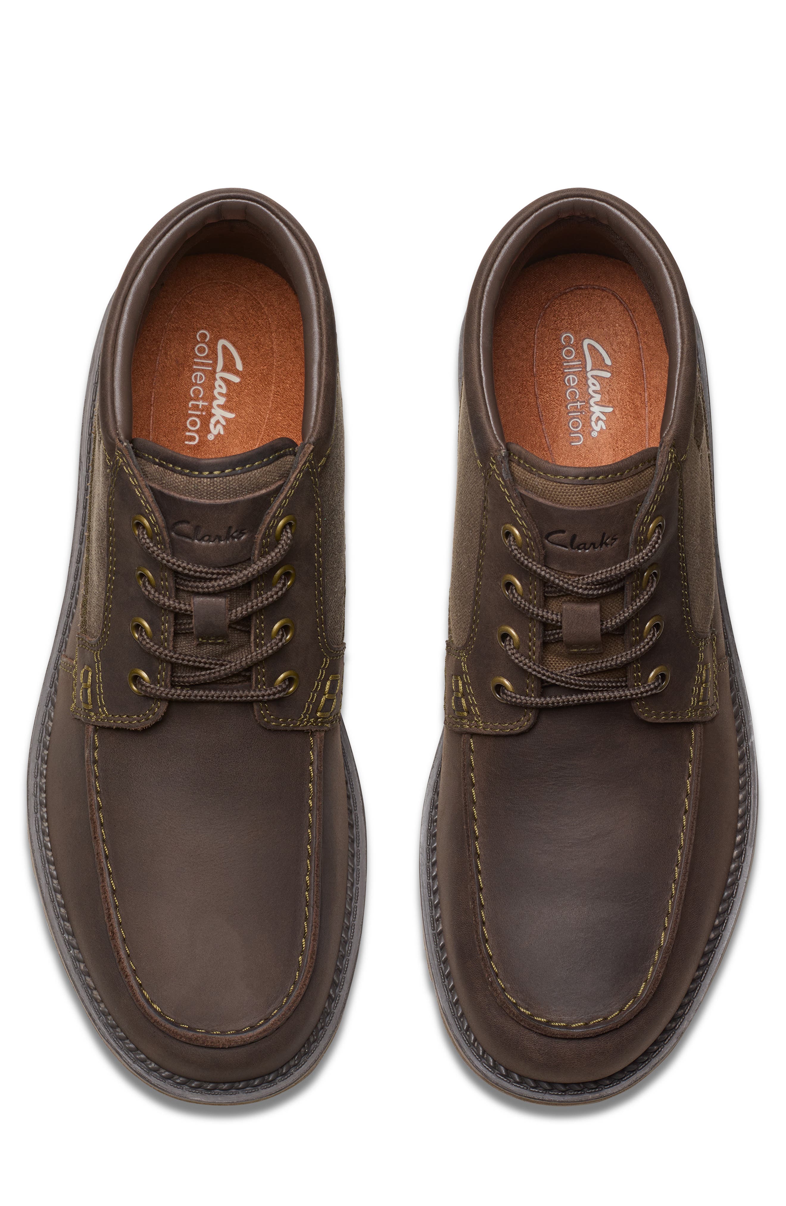 Clarks<sup>®</sup> Maplewalk Moc Toe Boot, Alternate, color, Brown
