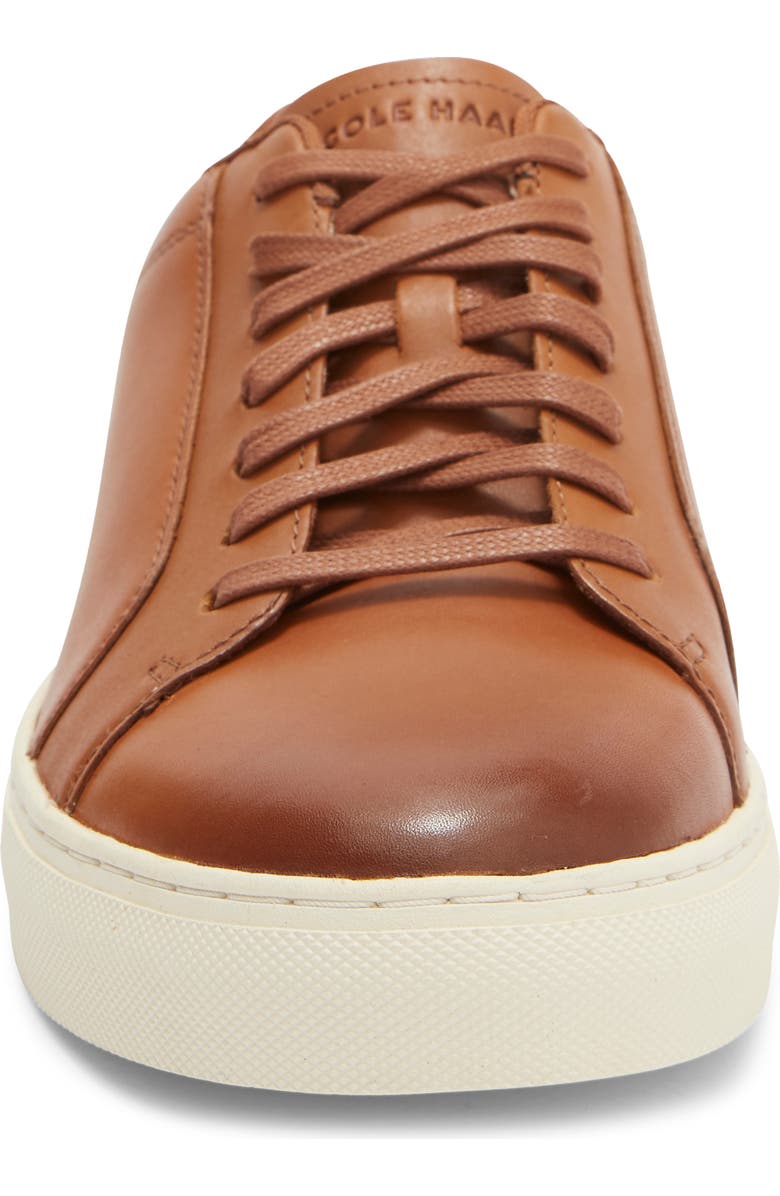 Cole Haan Grand Series Jensen Leather Low Top Sneaker, Alternate, color, British Tan