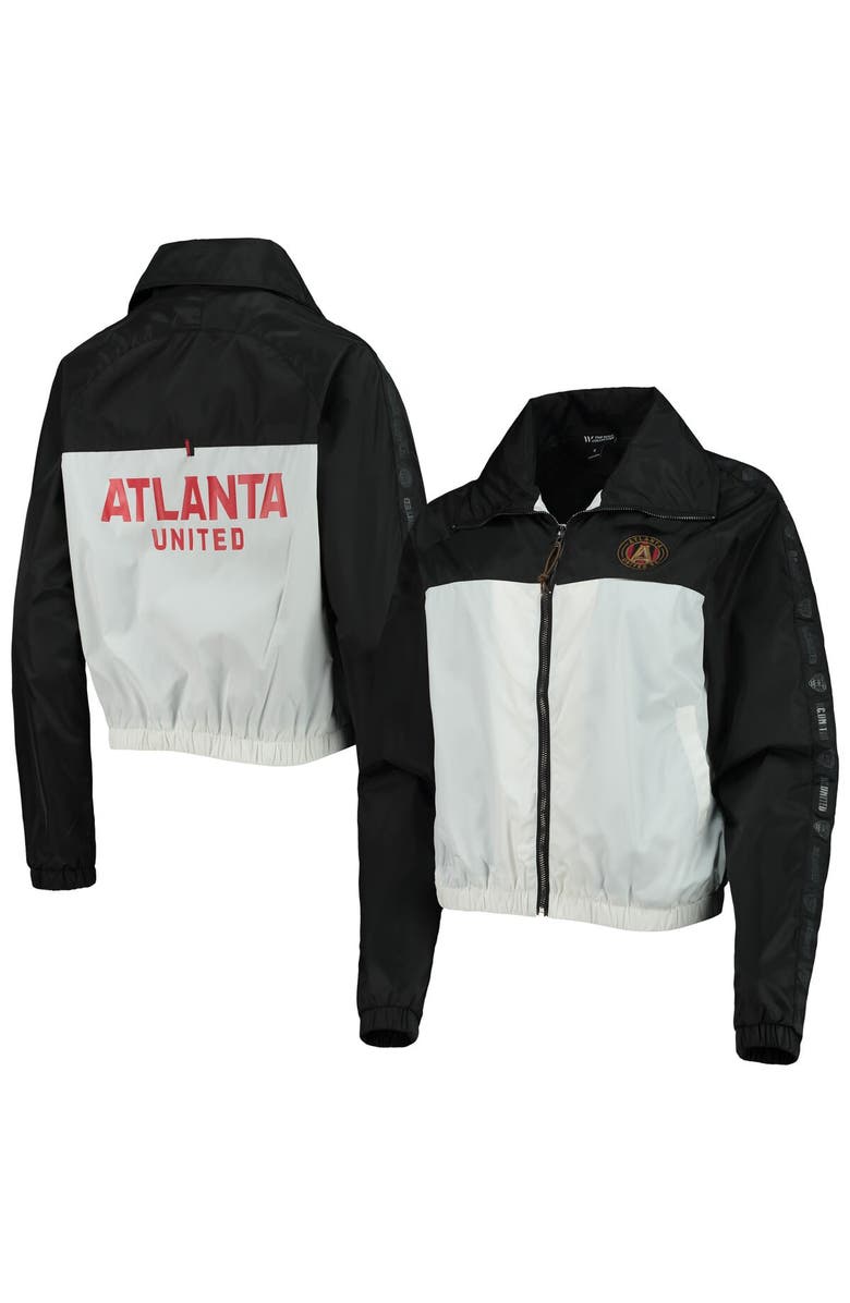 THE WILD COLLECTIVE Women's The Wild Collective Black Atlanta United FC Anthem Full-Zip Jacket, Main, color, Black