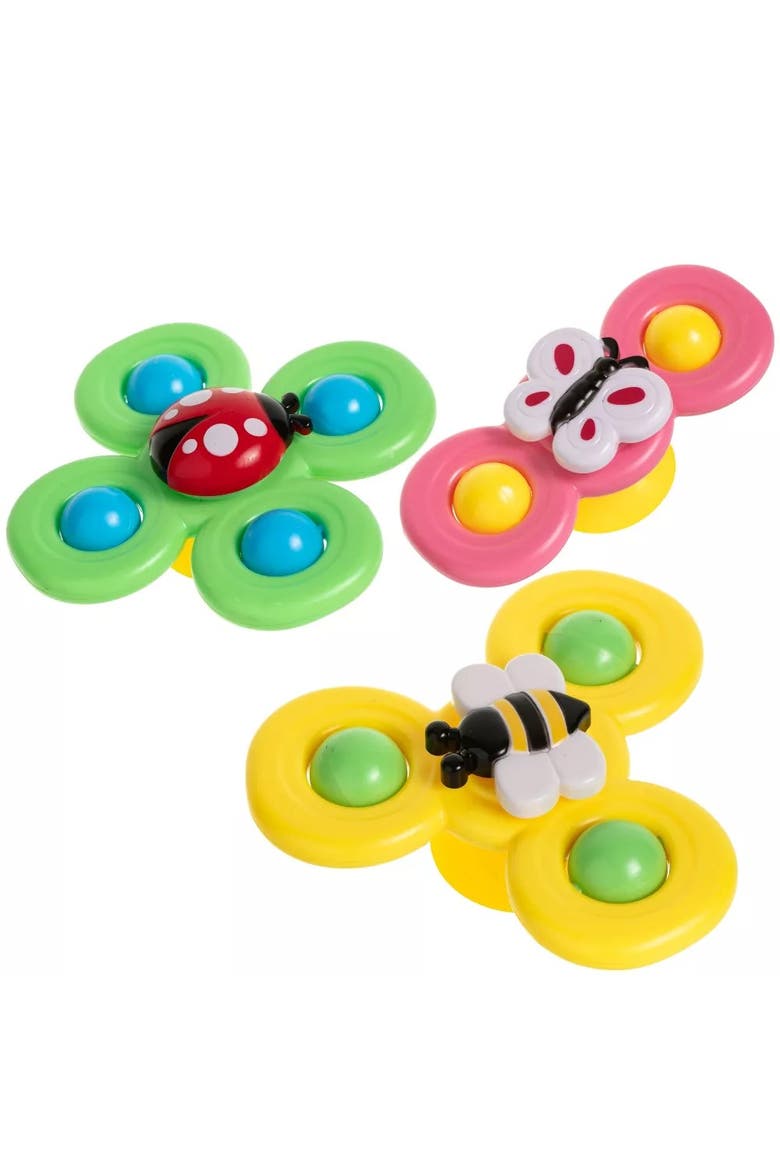 Suction Cup Spinner Sensory Bath Toy Set, Main, color, Multicolor