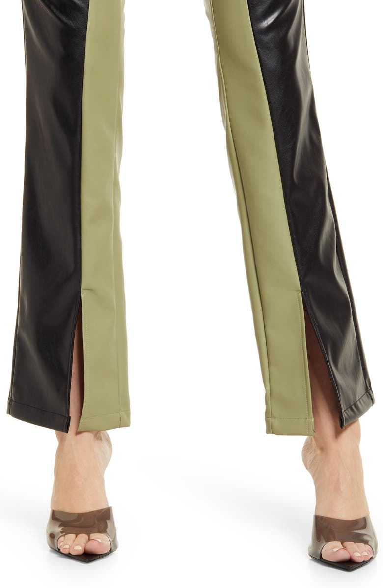 Amy Lynn High Waist Faux Leather Pants, Alternate, color,
