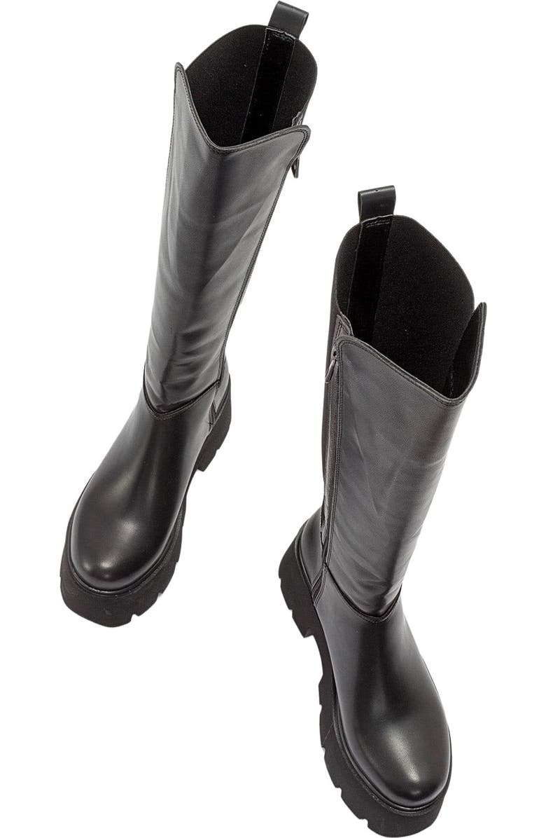 Prologue Shoes Solo Platform Boot, Alternate, color, Black Faux Leather