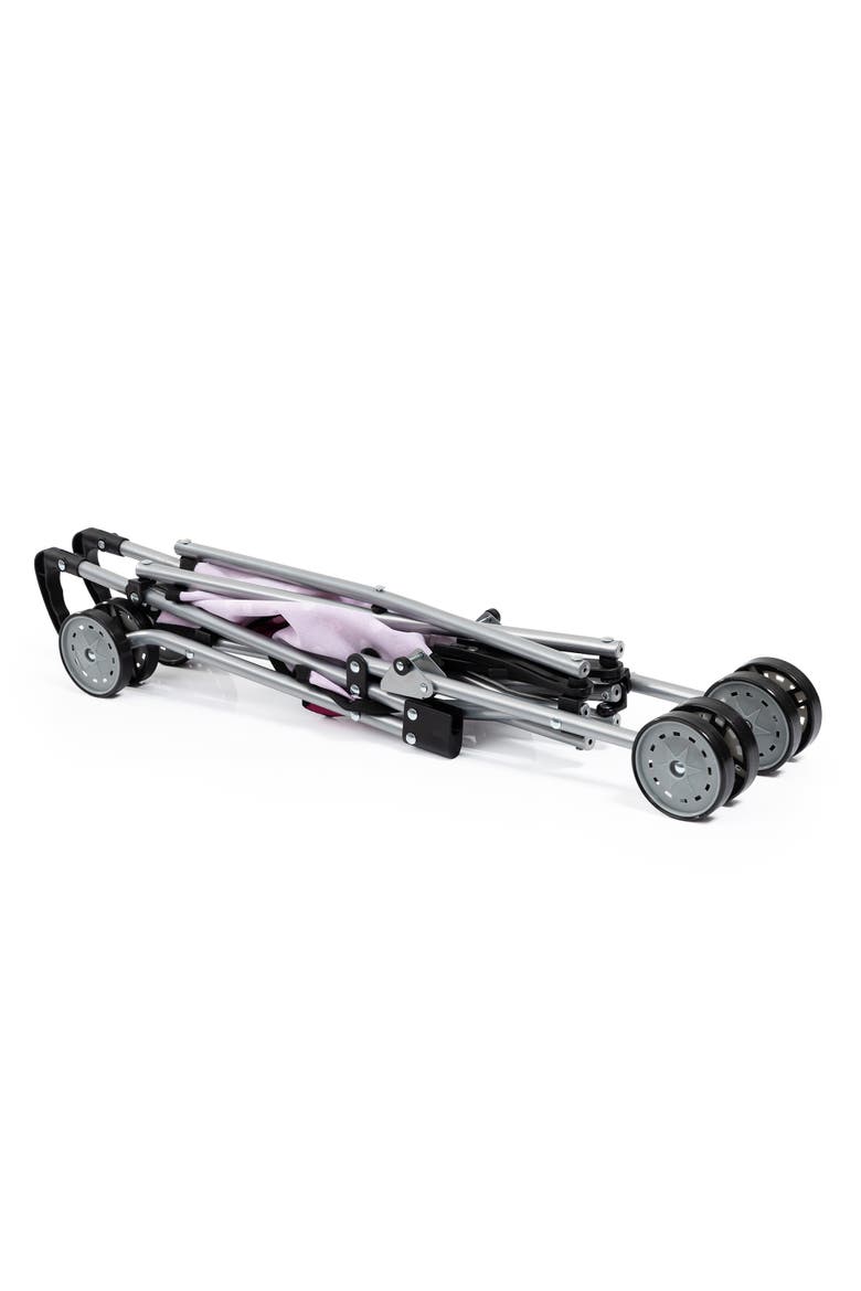 Buggy Umbrella Stroller, Hot Pink & White Polka Dots ,Dolls Up to 18 Inches, Alternate, color, Multicolored