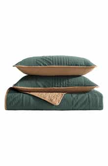 Eddie Bauer Solid Washed Microfiber Quilt Set