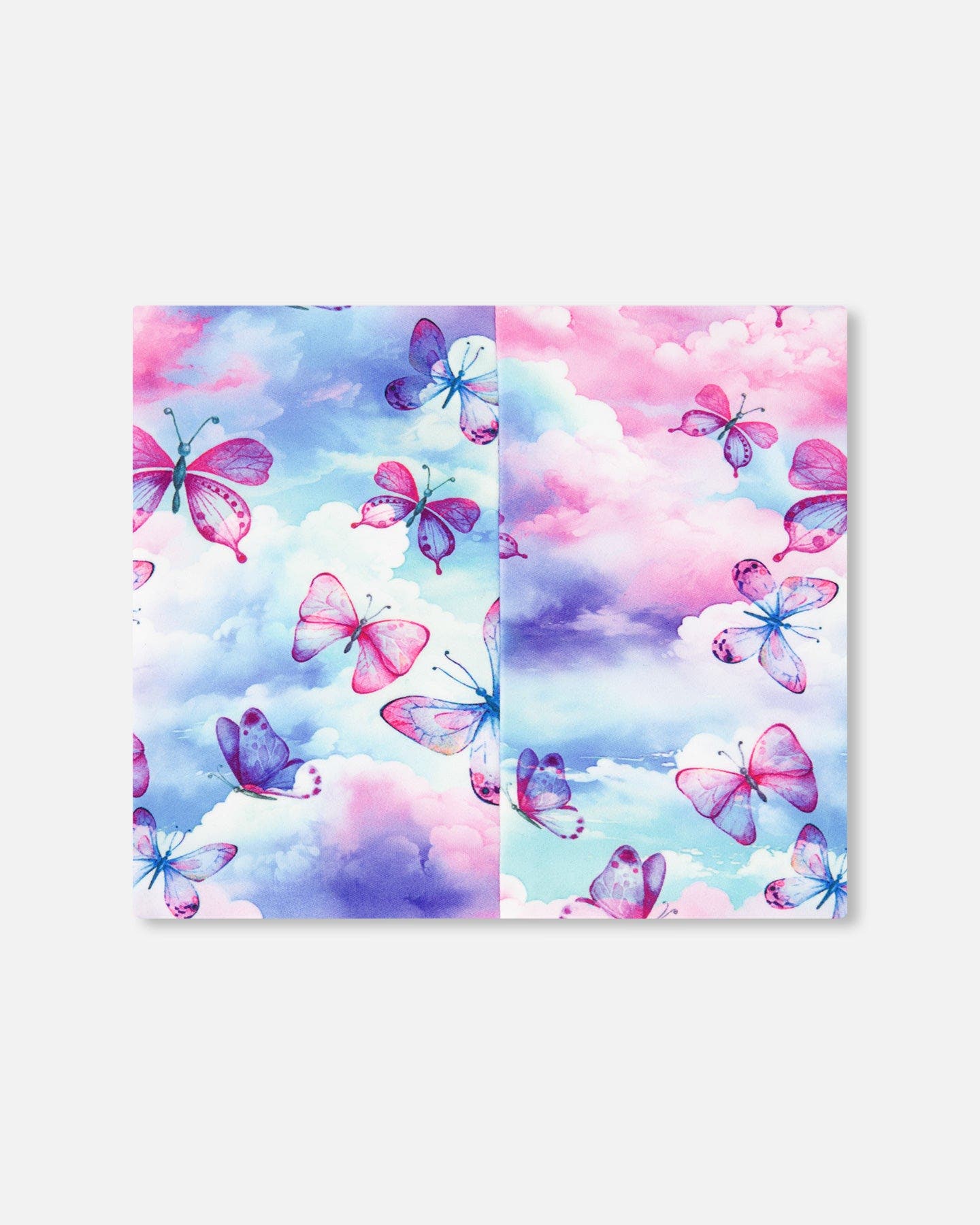 Deux par Deux Girl's Printed Neck Tube Butterflies On Multicolored ...