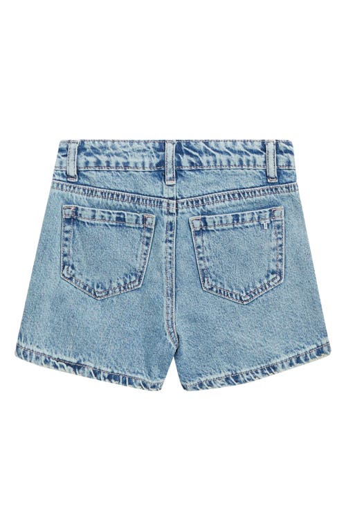 Shop Tractr Kids' Distressed High Waist Denim Shorts